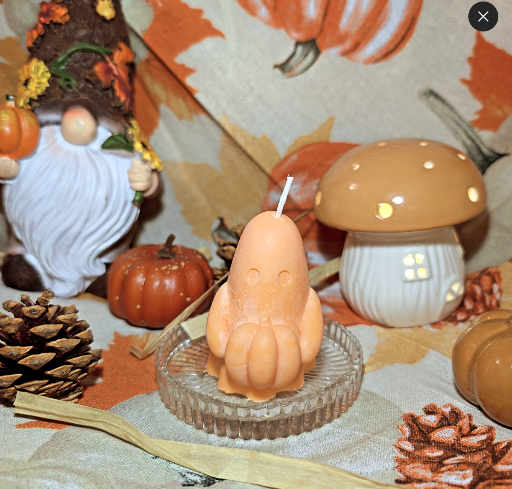 Trio de Bougies Fantômes d'Halloween