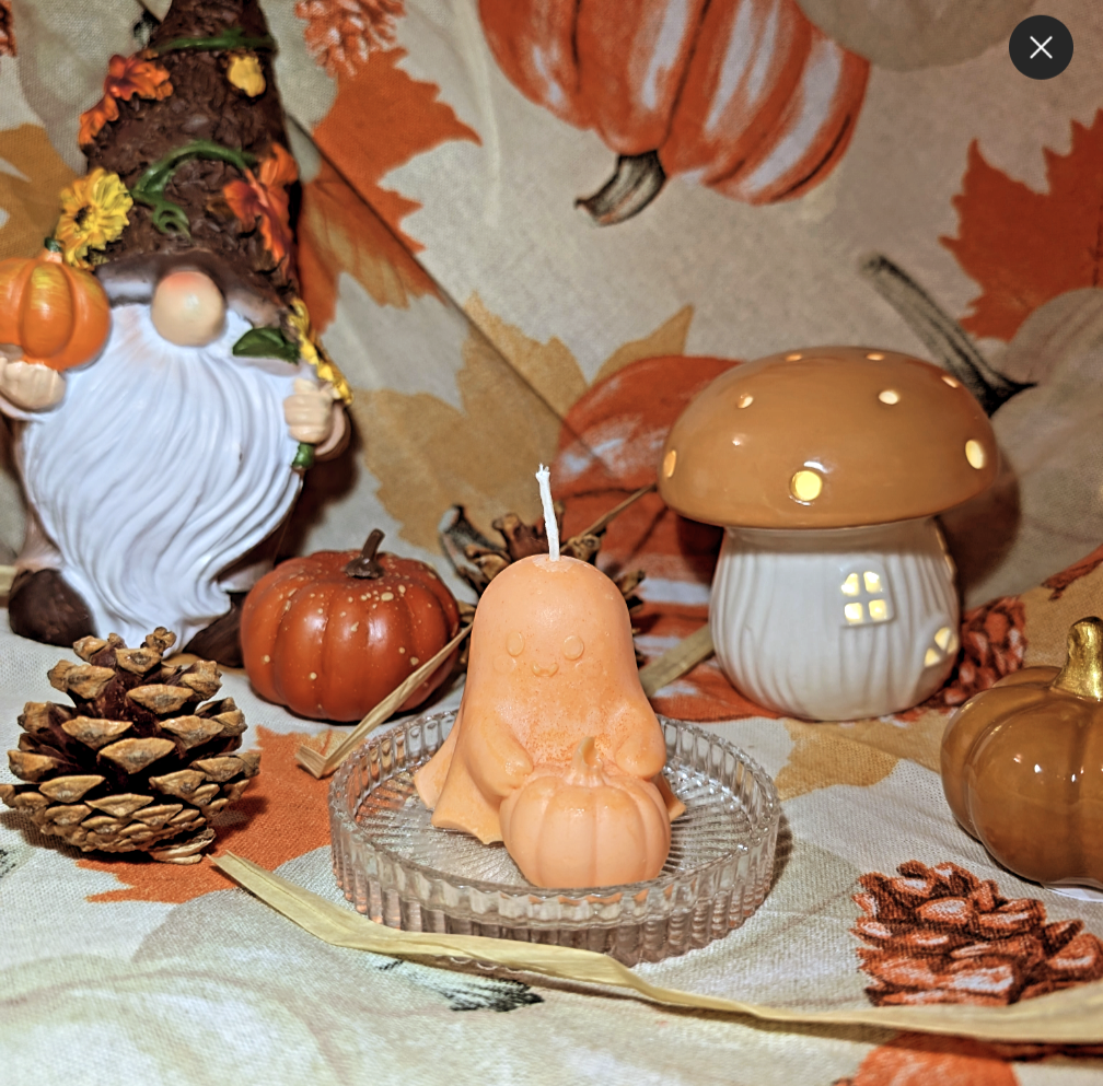 Trio de Bougies Fantômes d'Halloween