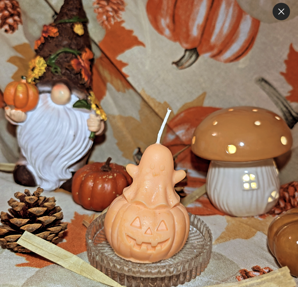 Trio de Bougies Fantômes d'Halloween